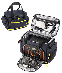 Сумка для зарядної станції 25*17*16 см Small Синя. Чохол для портативної зарядної станції