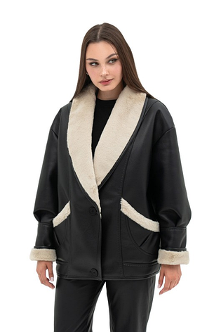 Дублянка жіноча зимова укорочена Джолі,  44р., фото 1