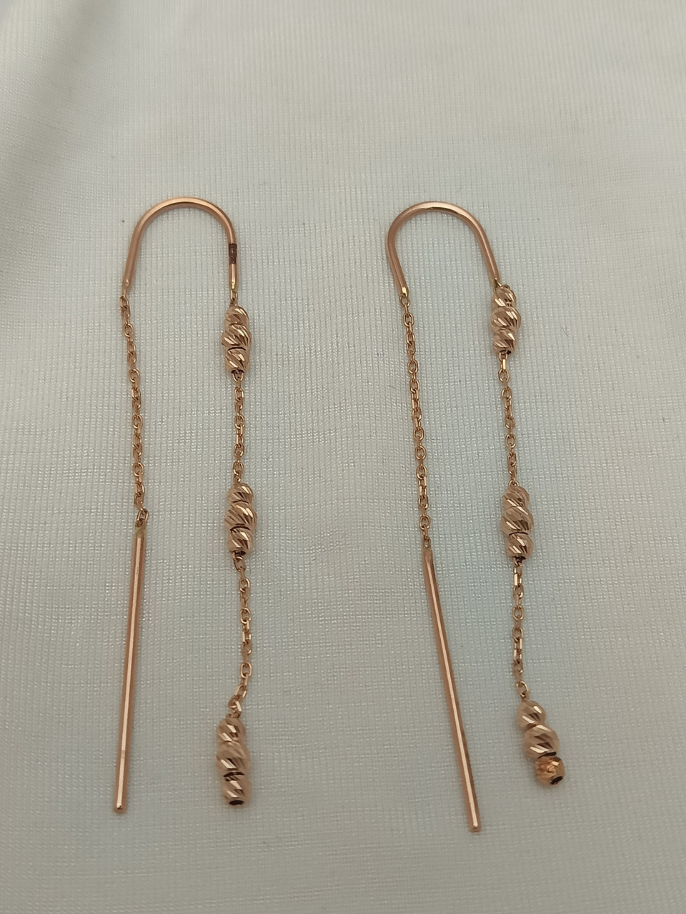 Золоті сережки протяжки