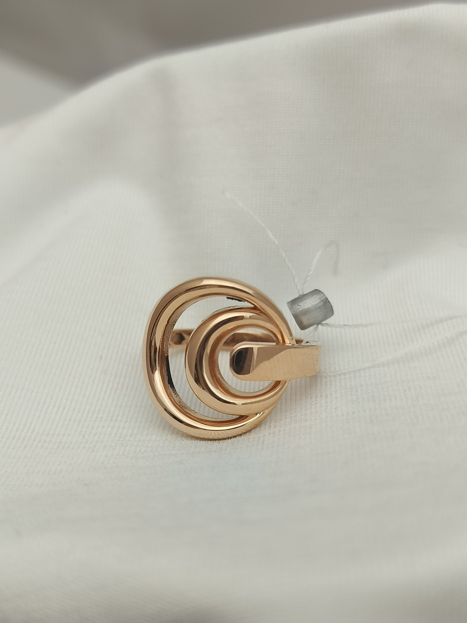 Золота каблучка без вставок, фото 1