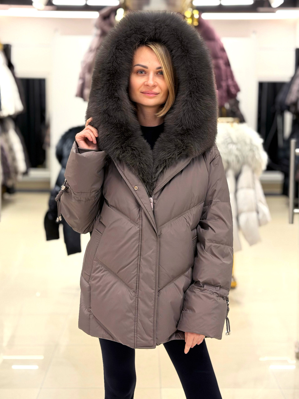 Пуховик - Парка Chanevia 25012 Bronze, фото 1