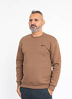 Чоловічий світшот Мод. 439 Nike (тринитка начіс) браун