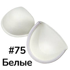 Поролонові чашки для бюстгальтера на кісточці оптом #75 БІЛІ