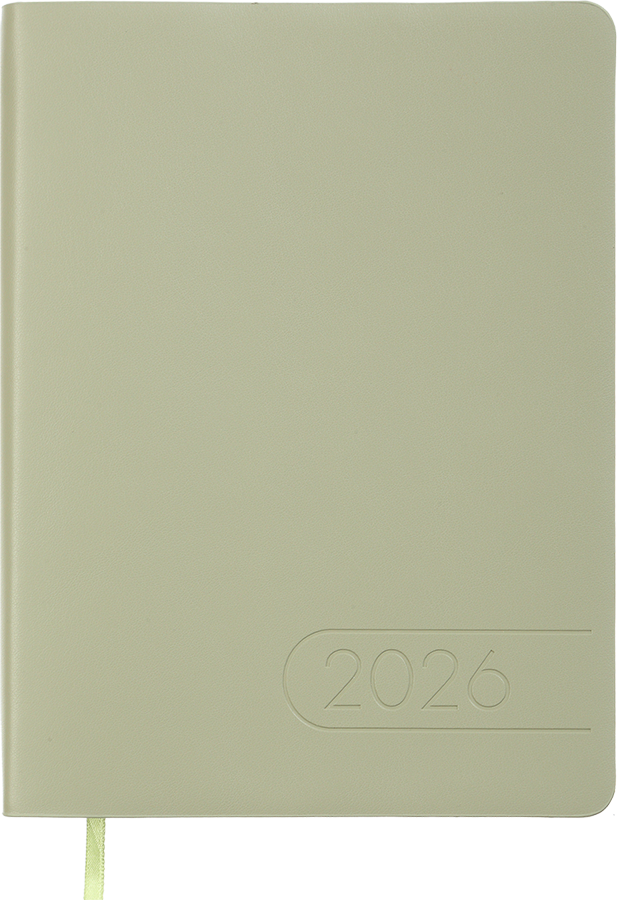 Щоденник датований 2026 (A5, гнучка обкладинка, оливковий) Buromax Light Morandi BM.21158-36
