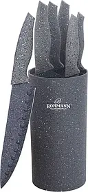 Набір ножів з підставкою Bohmann BH 6165 gray - MegaLavka