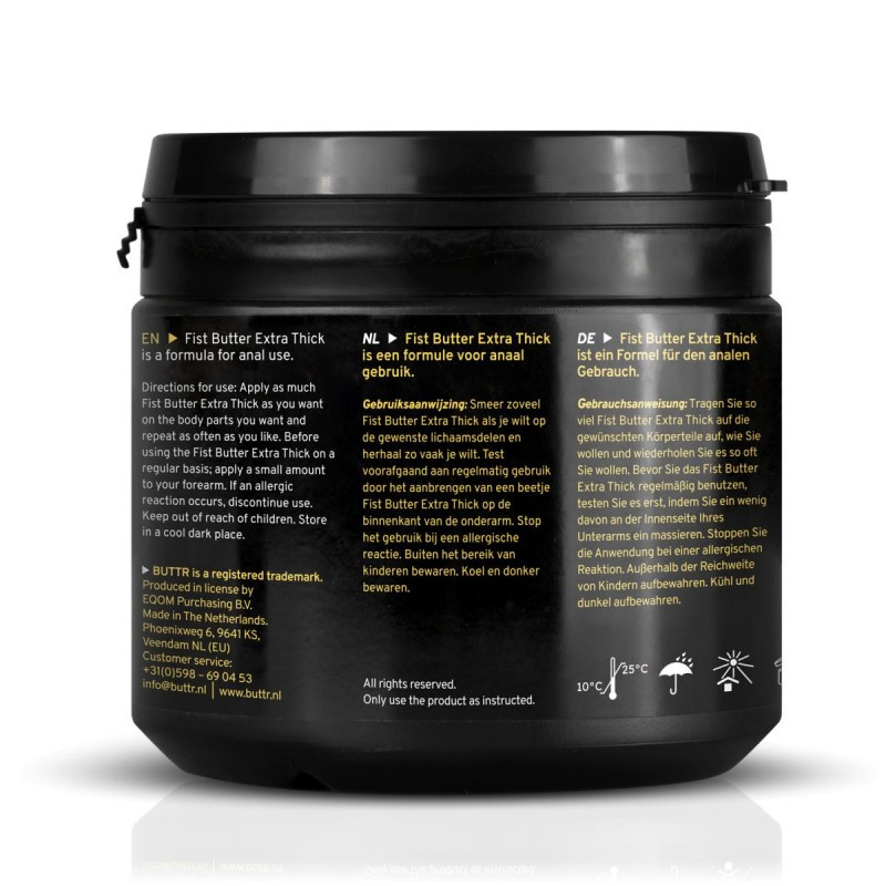 Багатомовна етикетка з рекомендаціями по застосуванню густого гелю Інструкція по використанню гелю для фістингу на кількох мовах