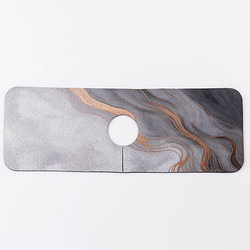 Вологовбираючий килимок для раковини під кран із поліестеру 37,5*13 см HP-42-11BG