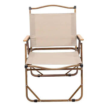 Крісло розкладне туристичне 52×53×77 см крісло Бежеве HP-SY-1B