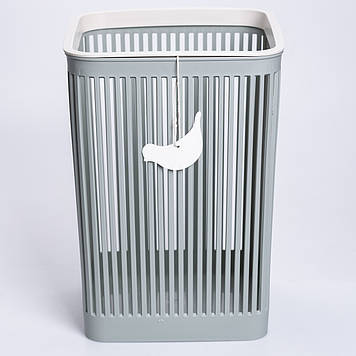 Кошик для сміття пластиковий в офіс для паперу 22×22×30 (см) кошик під сміття 8 (л) відро для сміття Зелений HP-45-9GR