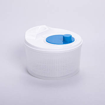 Сушарка для зелені та листя салату 22×21×16 (см) ручна мийка сушарка для зелені, овочів та ягід Синій HP-45-17BL