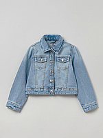 Дитяча джинсова куртка на кнопках для дівчинки 116 см (5-6Y)