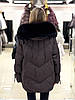 Пуховик - Парка Chanevia 25012 SEAL BROWN, фото 4