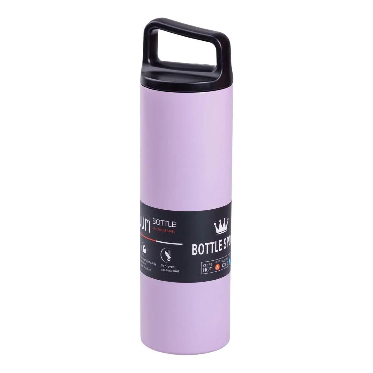 Термос металлический 500 мл Bottle Sport с вакуумной изоляцией фиолетовый HPGM5009V, фото 1