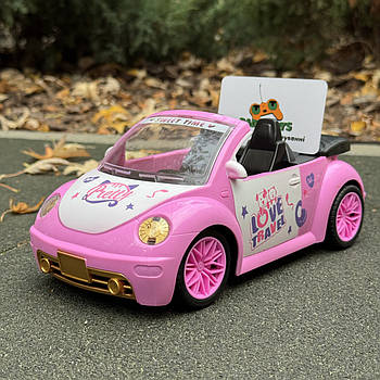 Машинка на радіокеруванні "Princess Car" рожева | Машинка кабріолет на пульті для дівчинки