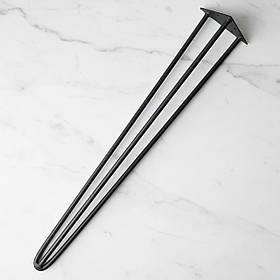 Ніжка шпилька для столу з металу 730 мм 1 шт Чорний