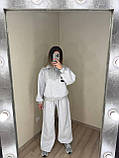 Жіночий спортивний теплий костюм оверсайз, фото 2