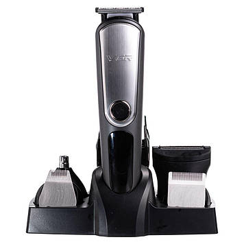 Набір для стрижки волосся 5 в 1 машинка, триммер та бритва VGR V-105