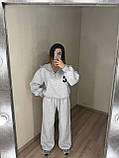 Жіночий спортивний теплий костюм оверсайз, фото 5