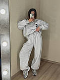 Жіночий спортивний теплий костюм оверсайз, фото 8