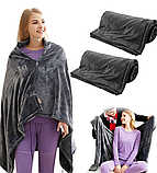 Побутова електропростирадло Електричне плед ковдра Електропростирадло із захистом від перегрівання Простирадло з підігрівом, фото 3