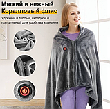 Побутова електропростирадло Електричне плед ковдра Електропростирадло із захистом від перегрівання Простирадло з підігрівом, фото 2