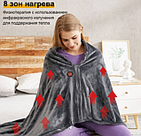 Побутова електропростирадло Електричне плед ковдра Електропростирадло із захистом від перегрівання Простирадло з підігрівом, фото 5