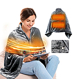 Побутова електропростирадло Електричне плед ковдра Електропростирадло із захистом від перегрівання Простирадло з підігрівом, фото 4