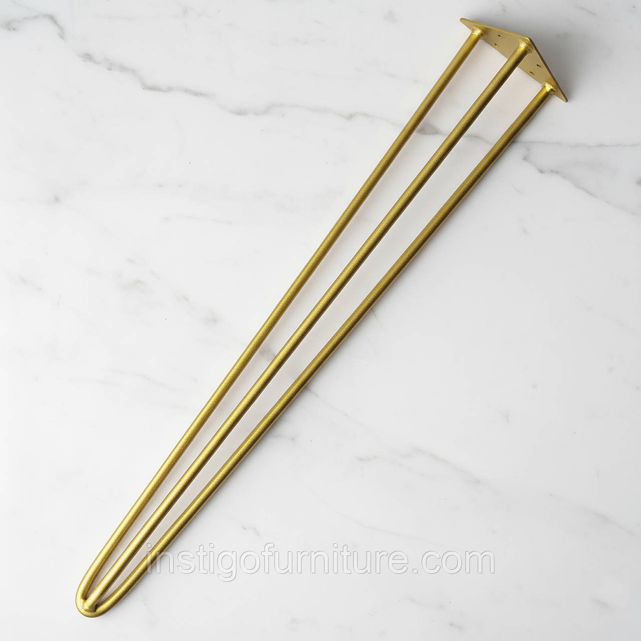 Ніжка шпилька для столу з металу 730 мм 1 шт Золото, фото 1