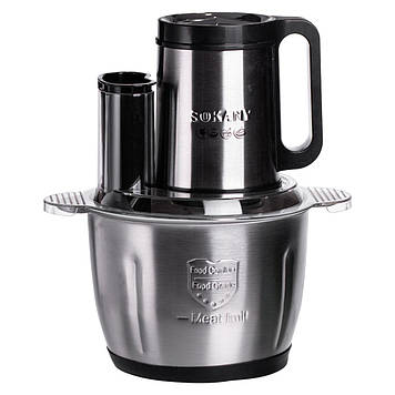 Чоппер подрібнювач із чашею на 2.7 л кухонний електричний Sokany SK-06019