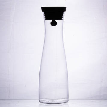 Скляний графин з кришкою 1 л для води, соку, лимонаду HP-19-42