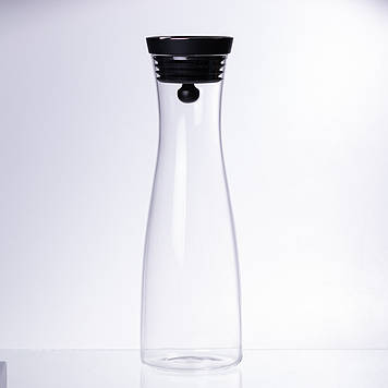 Скляний графин з кришкою 1.2 (л) для води, соку, лимонаду HP-19-43