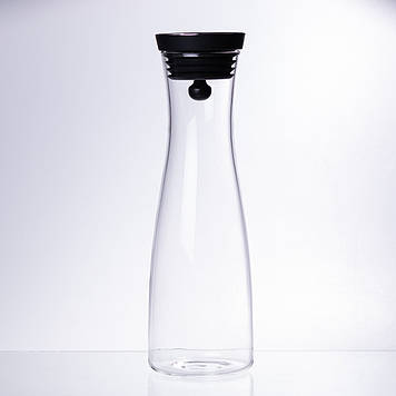 Скляний графін із кришкою 1.5 (л) для води, соку, лимонаду HP-19-44