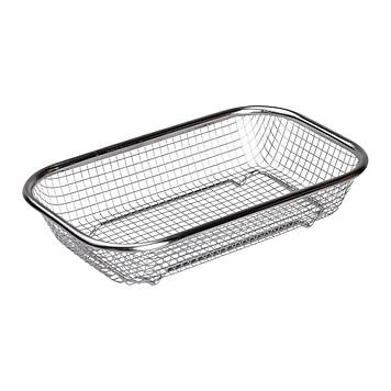 Сито-кошик для миття овочів та фруктів 24х15х5 см друшляк з нержавіючої сталі HP-19-23-S