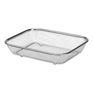 Сито-кошик для миття овочів та фруктів 29.5х21х6 см друшляк з нержавіючої сталі HP-19-23-M