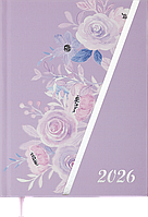 Щоденник датований 2026 (A5, жорстка обкладинка, рожевий) Buromax Passion BM.21160-10