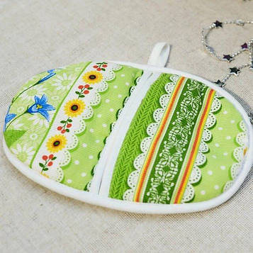 Прихватка для кухні - 100% бавовна рогожка, розмір 25*17 малюнок -Квіточки. ПП"Світлана-К" Код/Артикул 100785