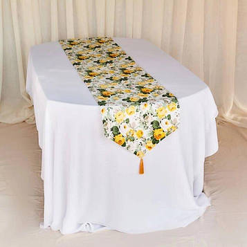 Доріжка (раннер) для обіднього або кухонного столу / Тефлонова тканина / водовідштовхувальне просочення / 40см*170см / Код/Артикул