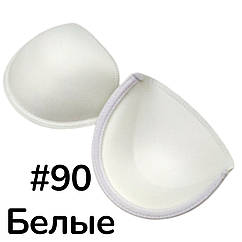 Поролонові чашки для бюстгальтера на кісточці оптом #90 БІЛІ