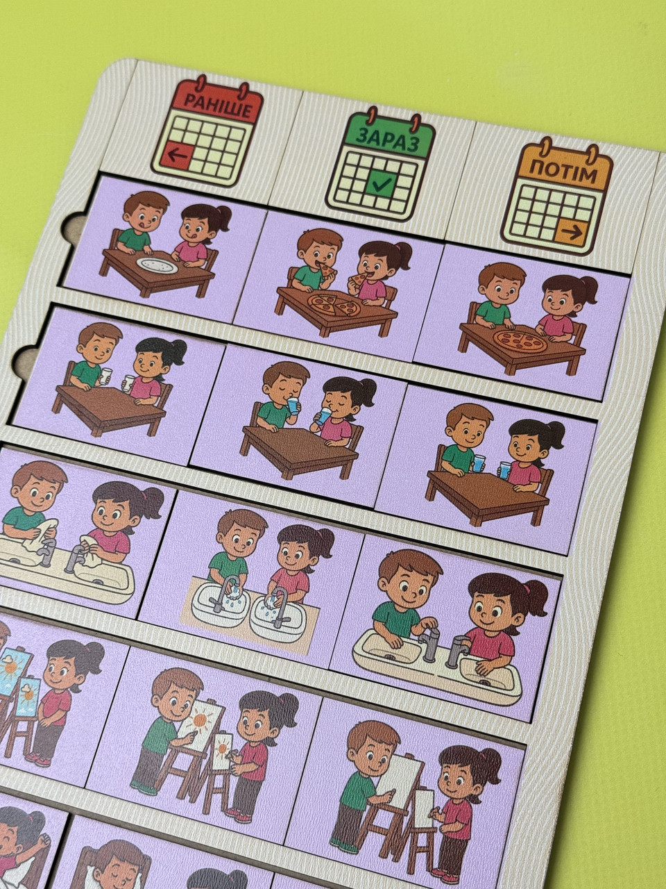 Пазл «Раніше - зараз - потім» (час дієслова), фото 1