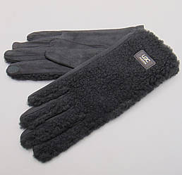 Рукавички баранчик сенсор із замшевою долонею р.7,5 сірі Anjela R511