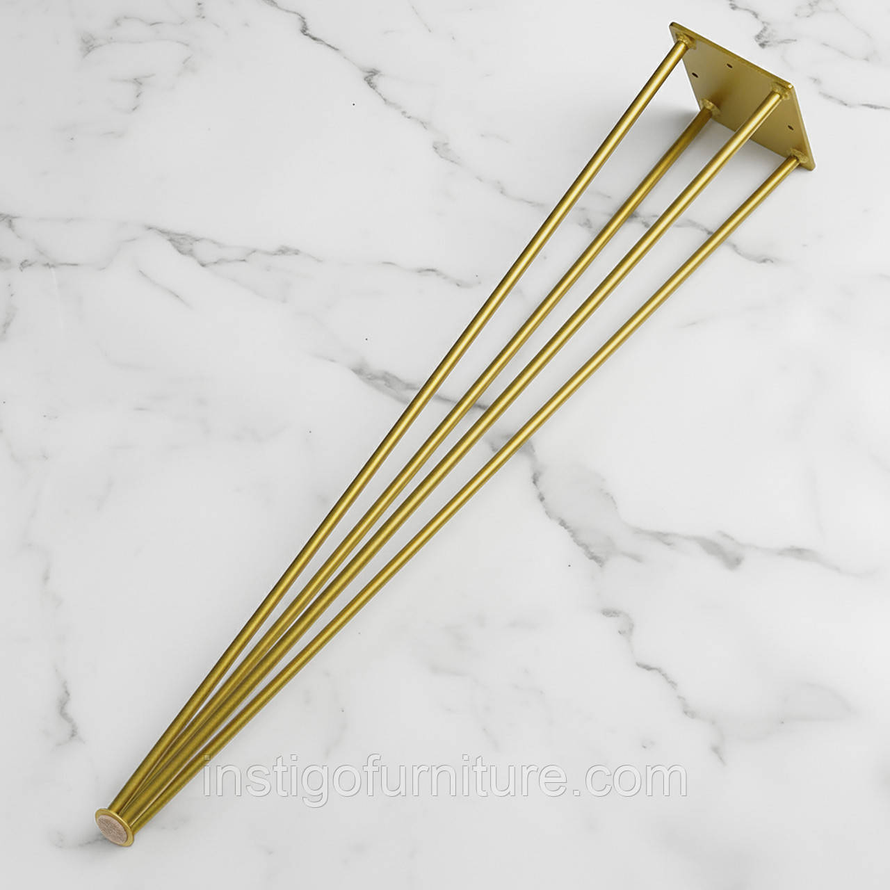 Ніжка шпилька для столу з металу 730 мм 1 шт Золото, фото 1