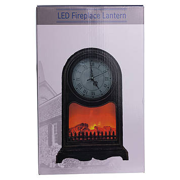 Декоративний камін-годинник LED-підсвічування USB 14.5×12×27 (см) CR-3-5