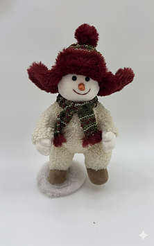 Новорічна фігурка Сніговик 19×16×35 (см) CR-4-12