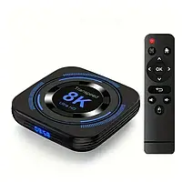 Мультимедійна Android TV-BOX приставка Transpeed 8K Wi-Fi 2.4/5.8 ГГц Bluetooth 4GB+64GB