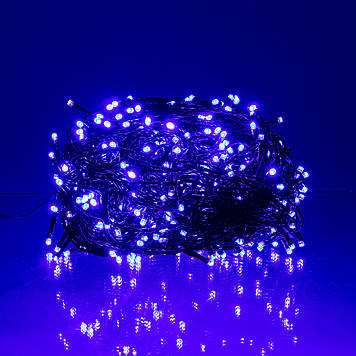 Гірлянда Різдвяна фея вулична 50 (м) 500 LED чорний провід Синій CF500L50MBBL