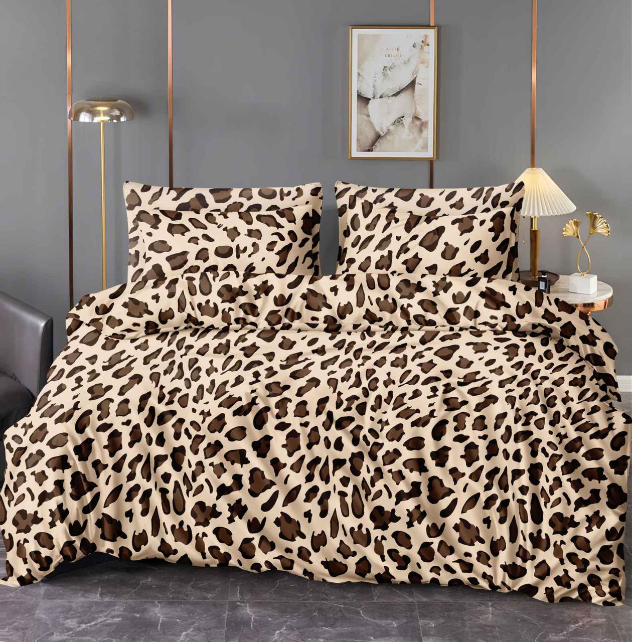 Наволочка на блискавці 70х70 (Сатин) | Від виробника "Королева Ночі" | Леопардовий принт, фото 1