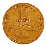 Джибуті 10 франків, 1991