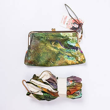 Парасолька механічна «Водні лілії» Моне міцна надійна з поліестеру діаметр 91 см HP-23-1GR