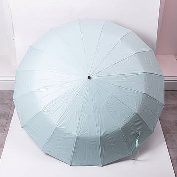 Парасолька механічна з принтом надійна з поліестеру діаметр 99 см Блакитна HP-23-3BL
