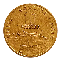 Джибуті 10 франків, 1991